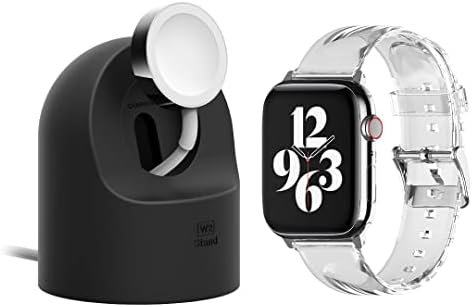 [צרור] Elago W2 Apple Watch Stand ו- Apple Watch להקה ברורה 38 ממ/40 ממ/41 ממ